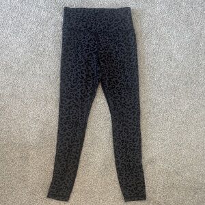 Athleta Black Leopard Print Leggings